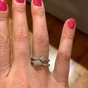 David Yurman Quaterfoil Ring with Diamonds